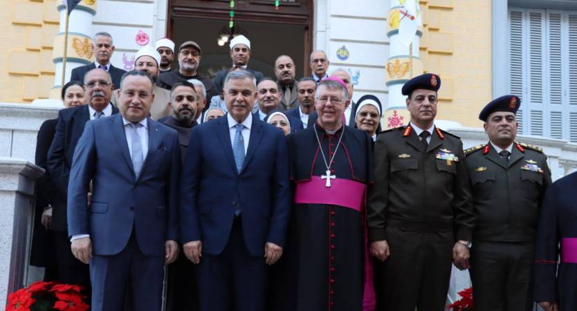 President of Alexandria University Participates in Christmas Celebrations with Western Christian Denominations